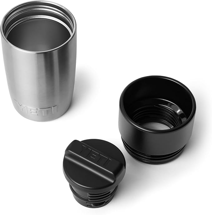 YETI Rambler 8 oz Travel Bottle, Stainless Steel, Vacuum Insulated with Leakproof Commuter Cap, Stainless