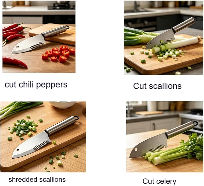 Green onion slicer, Scallion cutter, Green onion chopper,Herb scissors，Kitchen cutting tool (1 PCS)