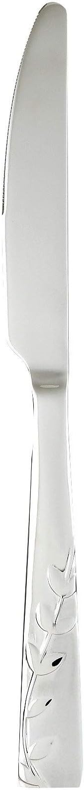 Cambridge Silversmiths 268320R Blossom Sand 20-Piece Flatware Silverware Set, Service for 4, Stainless Steel, Includes Forks/Knives/Spoons, Brushed Finish (Pack of 3)