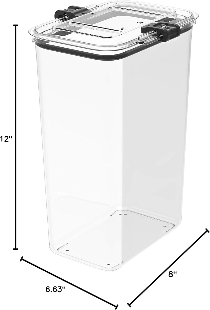 Prepara Latchlok 22.5 Cup Tritan Food Storage Container, Clear
