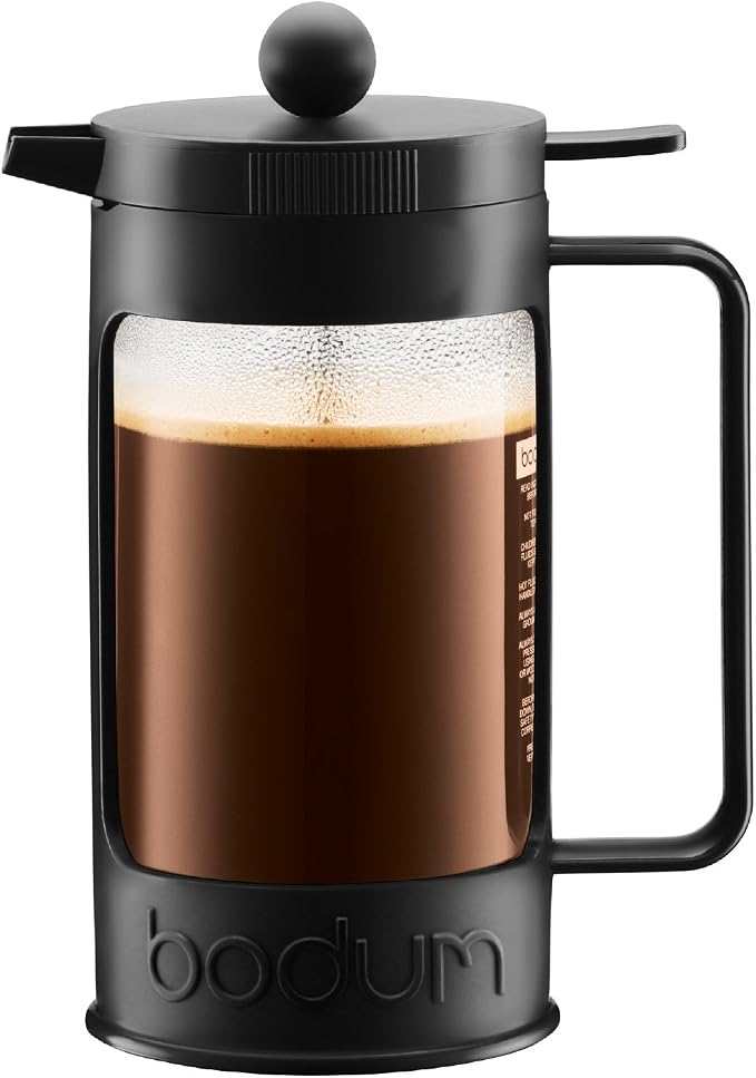 Bodum Bean 8 Cup French Press Coffee Maker, 34-Ounce, Black