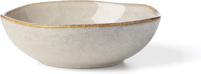 Oneida Organic Shades Oatmeal Stoneware 18-Piece Dinnerware Set for 6 | dishwasher safe | plates and bowls sets for kitchen and dining | 10.25 inch plate, dish set, dishes | 2 inch, 28oz