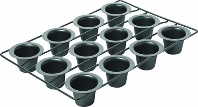 Chicago Metallic 26121 Professional 12-Cup Non-Stick Mini-Popover Pan, 16-Inch-by-10.75-Inch