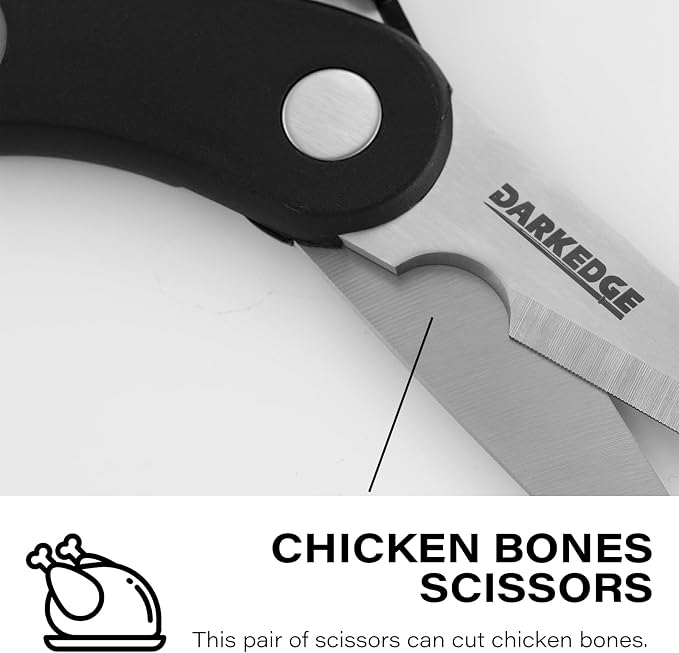 Kitchen Shears with Magnetic Holder Heavy Duty Magnetic Scissors for Fridge | Kitchen Scissors Magnet Sheath Set, Magnetic Holder, Magnet Protector, Strong Magnetic Protective Cover for Kitchen Shears