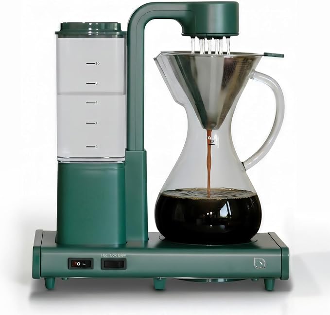 WILLOW 10 Cup Drip Coffee Maker, Automatic Pour Over Coffee Maker with Glass Carafe and Auto Shut-Off Feature, Suitable for Hot & Iced Coffee, ECO Coffee Machine made with 99% PC Recycled Plastics