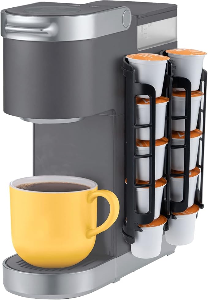 STORAGENIE Coffee Pod Holder for Keurig, Stores 10 Pods | Compatible with K-Cups, Vertical storage saves counter space, Ideal for small kitchens, RVs and dorms