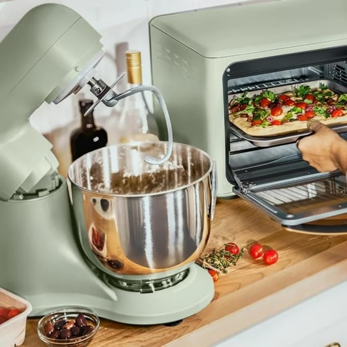 Wonderful Kitchen Stand Mixer 5.3 Qt Bowl, 12 Speeds Tilt-Head, Dough Hook Flat Beater Whisk for Baking Tasks Metal Build for Baking (Sage Green)