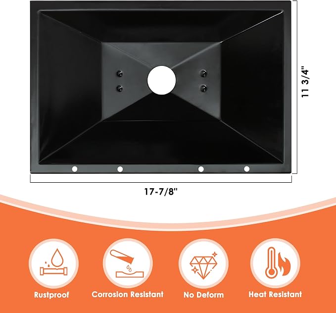 99250 Grease Tray for Weber Spirit 310/320(2007- 2012) &700 Grill Parts | Drip Pan Tray Replacement for Weber Genesis 1000/2000/3000, Genesis Silver B/C&Gold B/C, Platinum B/C (2005 and Newer)