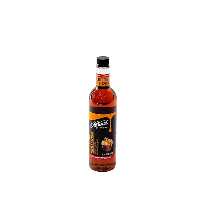 DaVinci Gourmet Classic Butter Rum Syrup, 25.4 Fluid Ounces (Pack of 1)