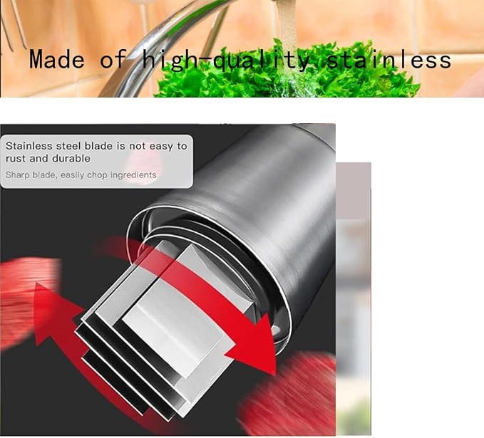 1PCS manual garlic press ，multifunctional manual chopper, stainless steel food dicer, garlic, pepper,pressing chopper