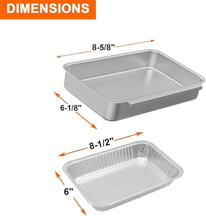 BBQ Future 93305 83156 Grill Grease Tray for Weber Spirit 200/300 Genesis and Genesis II 200/300 Series, 7515 Grease Catcher Tray with 10 Pack Drip Pan Liners Replacement Part for Most Weber Gas Grill