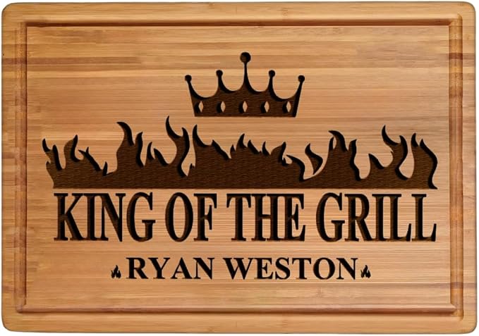 Personalized Gifts for Men Custom Engraved Cutting Board BBQ & Grilling Gift, Unique Grill Master Gift for Dad, Husband, or Father in Law Perfect Birthday or Christmas Gift for Men 2026