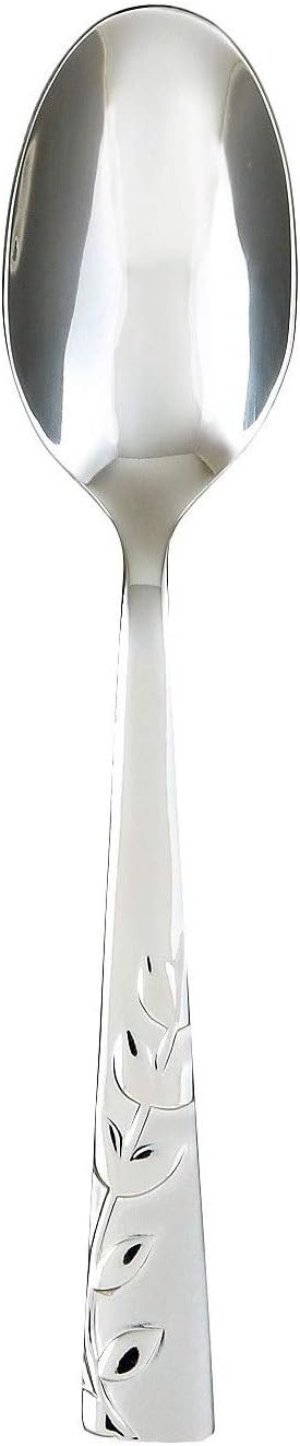 Cambridge Silversmiths 268320R Blossom Sand 20-Piece Flatware Silverware Set, Service for 4, Stainless Steel, Includes Forks/Knives/Spoons, Brushed Finish