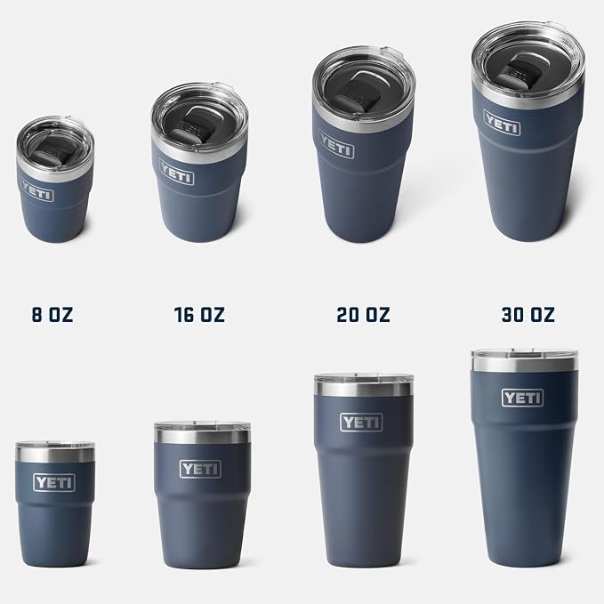 YETI Rambler 20 oz Stackable Tumbler, Stainless Steel, Vacuum Insulated with MagSlider Lid