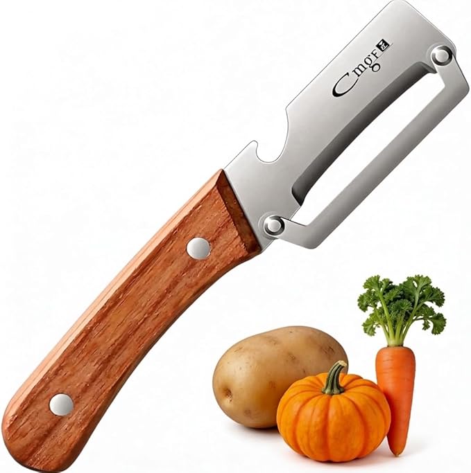 Vegetable Peeler,5-Year Warranty,Zero Flex Potato Veggie Peeler for Kitchen | Sharp Stainless Steel Blade Multifunctional Elite Fruit Peelers for Apple Carrot Cucumber Pumpkin Papaya Cheese Cabbage