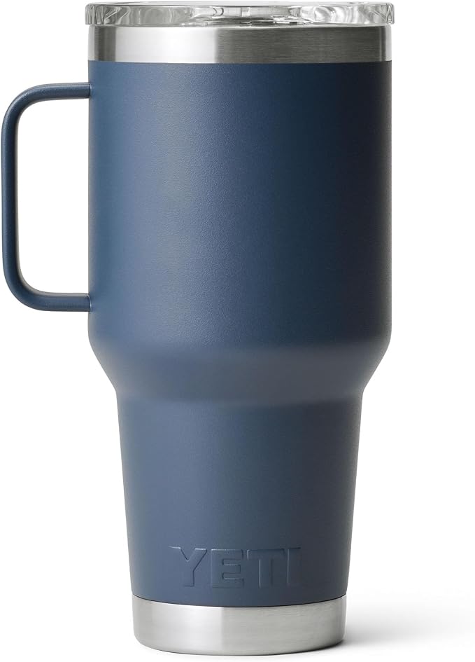 YETI Rambler 20 oz Travel Mug, Stainless Steel, Vacuum Insulated with Stronghold Lid