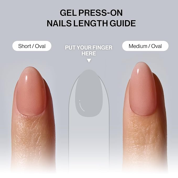 ohora Gel Press On Nails | Red, Solid, Short Oval | Allure Burgundy | Salon-Quality, 100% Real Gel, No UV Lamp, No Glue, Non-Toxic | 15 Sizes, 30 Tips | Long Lasting, press on short