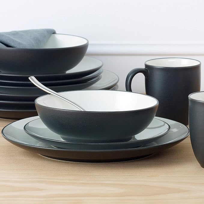 Noritake Colorwave Graphite 4-Piece Coupe Place Setting, Service for 1