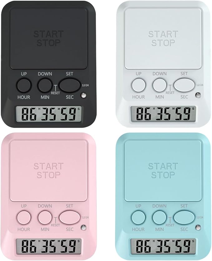Large LCD Digital Timer with 9999 Days Countdown for Kitchen Gym Work Area Day Hour Second Timer
