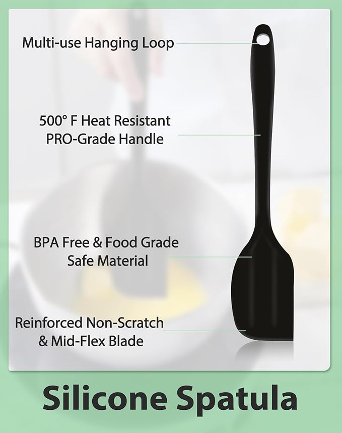 3PCS Stainless Steel Mixing Bowls ,Nesting Bowls With Silicone Spatula | 304 food-grade steel, rust-resistant. 3 sizes:1.1/1.8/2.3qt for mixing, salads, melting. Dishwasher & freezer safe