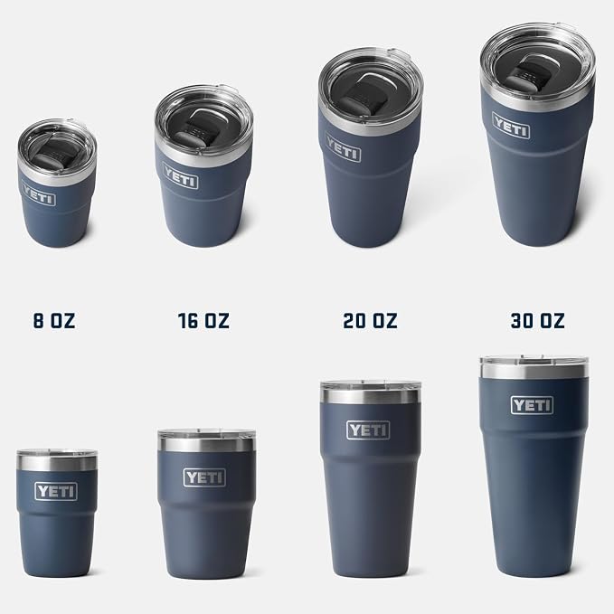 YETI Rambler 16 oz Stackable Tumbler, Vacuum Insulated, Stainless Steel with MagSlider Lid | Stackable
