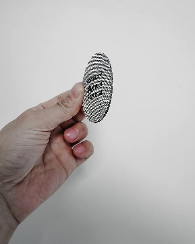 Normcore 58.5mm Puck Screen - Lower Shower Screen - Metal Coffee Reusable Filter for Espresso Portafilter Filter Basket 58mm - 1.7mm Thickness 150μm - 316 Stainless Steel
