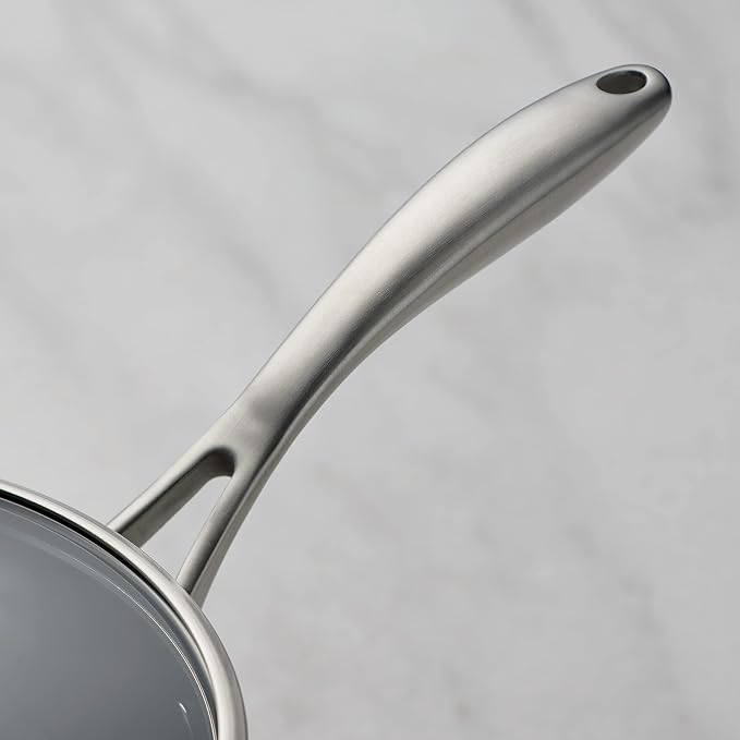 Tramontina OnyxPro Hard Anodized Non Stick 3-Quart Sauce Pan with Lid | Saucepan with Reinforced Nonstick Coating, Oven Safe