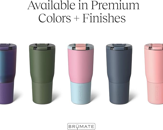 BrüMate Nav 25oz 100% Leak Proof Insulated Travel Tumbler with Magnetic BevLock™ Lid - Double Wall Cup-Holder Friendly Stainless Steel Mug (Java)
