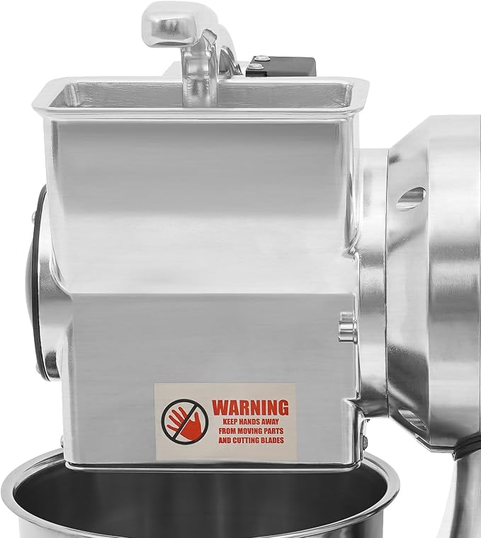 Electric Cheese Grater, 550W Stainless Steel Cheese Grinding Machine | Commercial Cheese Grinder Grating Machine, 88 lbs/h Output, Cheese Butter Bread Bran Shredder