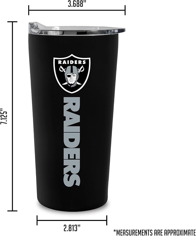 Rico Industries NFL Football Soft Touch, Easy Grip Tumbler