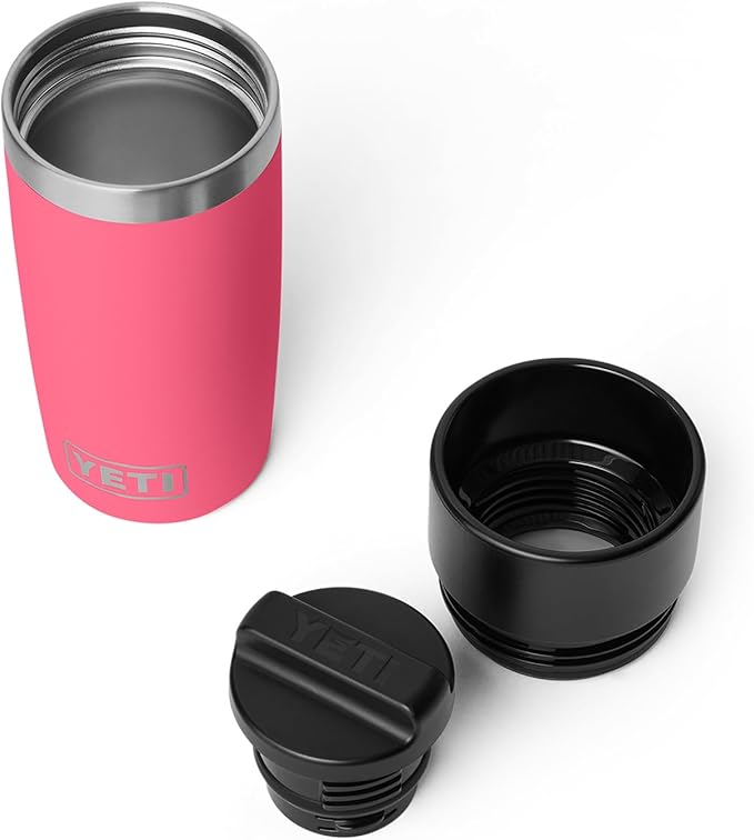 YETI Rambler 12 oz Travel Bottle, Stainless Steel, Vacuum Insulated with Leakproof Commuter Cap, Tropical Pink