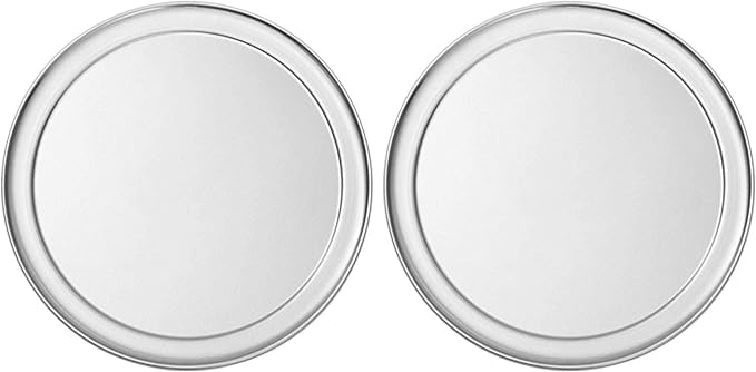 American Metalcraft HATP6 Wide Rim Pan, Heavy Weight, 14 Gauge Thickness, Aluminum, 6" Dia. (Pack of 2)