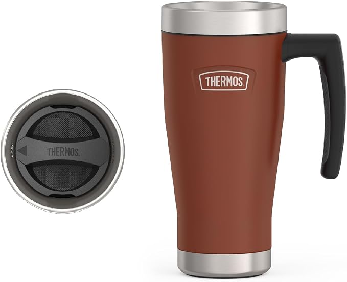 THERMOS ICON SERIES, Stainless Steel Mug, Saddle, 16 oz | BPA Free Material