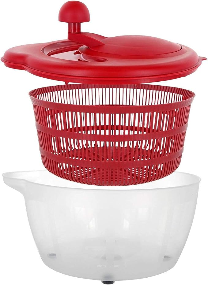 Westmark Germany Vegetable and Salad Spinner with Pouring Spout (Red)