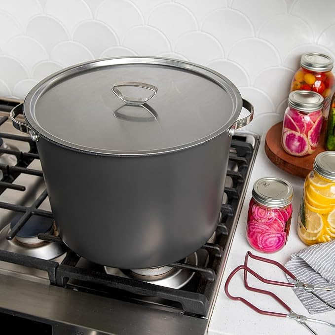 Nordic Ware Verde Ceramic Nonstick 20 Quart Stockpot with Lid