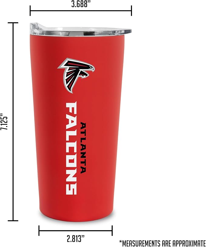 Rico Industries NFL Football Soft Touch, Easy Grip Tumbler