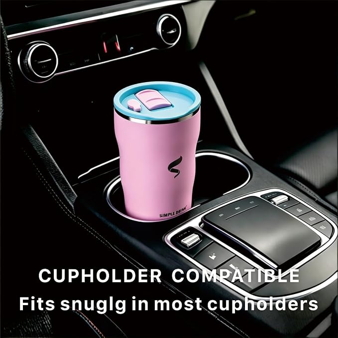 30 oz Insulated Tumbler with Straw and Lid, Pink Aqua | 18/8 stainless steel, double-wall vacuum insulation, BPA-free materials, reusable straw, for everyday hot and cold drinks.