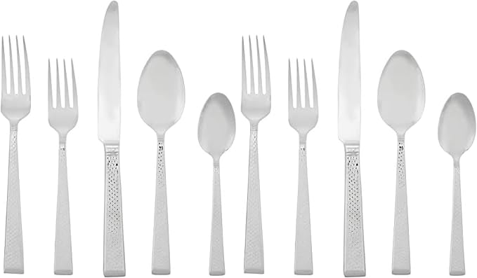 Mikasa 5154346 Kyler 20-Piece Stainless Steel Flatware Set, Service for 4 (Pack of 2)