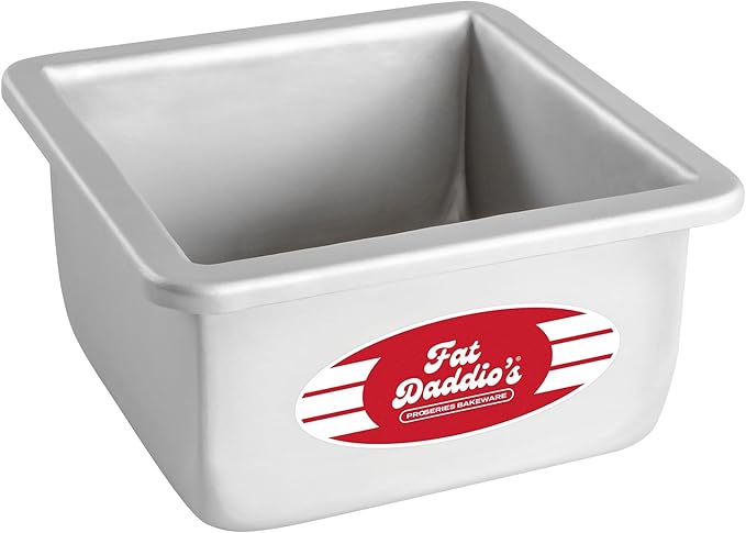 Fat Daddio's Anodized Aluminum Square Cake Pan, 5 x 3 Inch