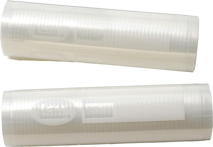 LEM Products MaxVac Vacuum Sealer Bag Roll, 8" x 20', 2 Count | Make Custom Sized Bags for Food Storage, Puncture Resistant, Compatible with Major Vacuum Sealer Brands