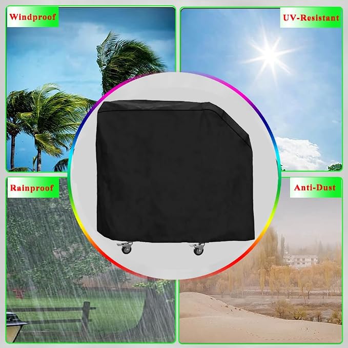 Griddle Cover for Blackstone E-Series 2-Burner 22" Electric Tabletop Griddle with Prep Cart- 600D Grill Cover for Blackstone E Series 22 Electric Griddle, Heavy Duty & Waterproof Outdoor