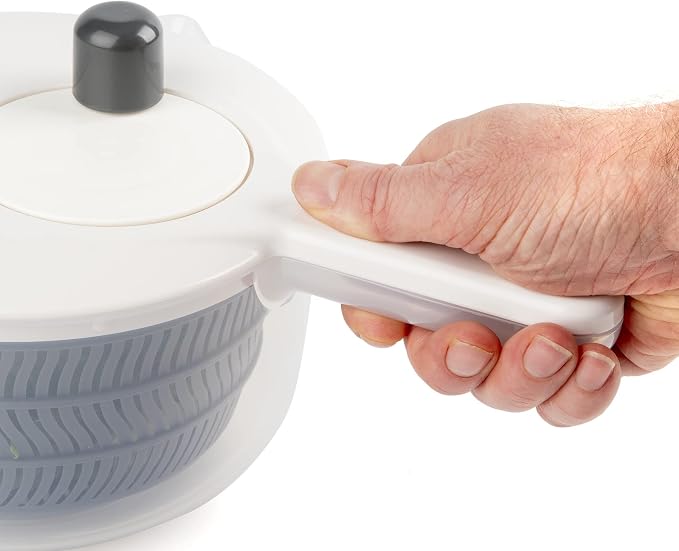 Prepworks by Progressive Salad Spinner with Handle - 2.5 Quart (Gray)