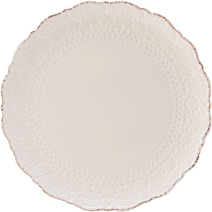 Pfaltzgraff Chateau Cream 16-Piece Stoneware Dinnerware Set, Service for 4, Off White