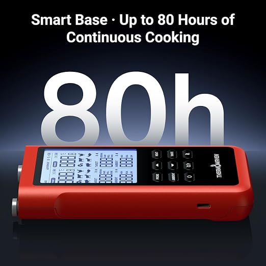 ThermoMaven 3000FT Wireless Meat Thermometer, No App Needed, 2 Probes | Sub-1G Long Range, Digital Smart Base, 6 Sensor NIST Accuracy, IPX8, BBQ Smoker Grill Oven Brisket Steak Turkey Pork Roast