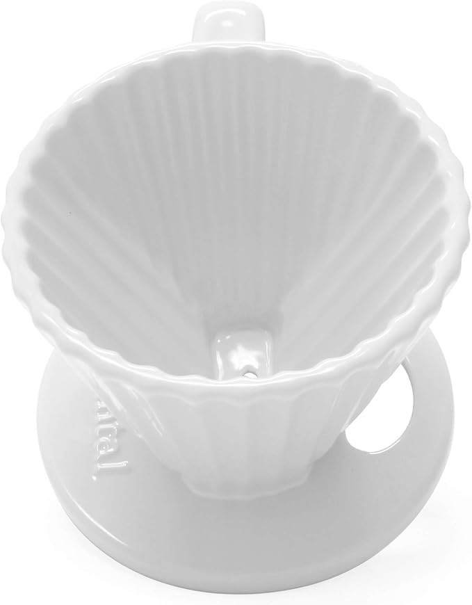 Chantal "Lotus ceramic pour over coffee dripper, 8 ounces (White)