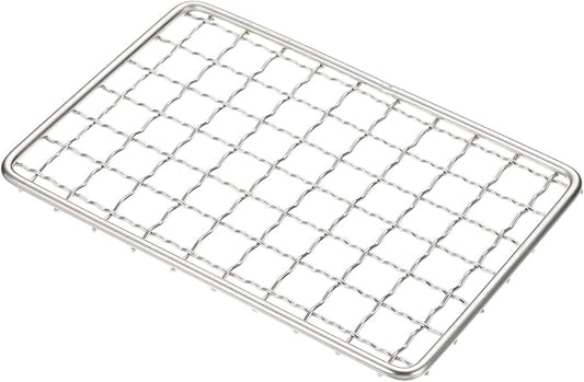 uxcell Cooling Racks, 3.9" x 5.9" Stainless Steel Barbecue BBQ Grill Net Mesh Rack Grate for Cooking, Roasting, Grilling, Oven & Dishwasher Safe, Silver