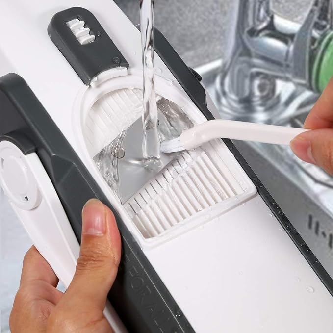 ONCE FOR ALL Safe Mandoline Slicer, Vegetable Slicer Potato Slicer, Gray | Vegetable Slicer For Food Potato Slices, Thickness Adjustable 0.1-8 mm Kitchen Artifact Fast Meal Prep, Gift, Only Slicer