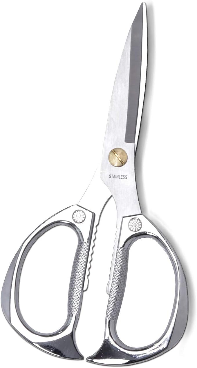 Kitchen Scissors All Purpose, 7.5 Inch Heavy Duty Food Shears | Ultra Sharp Stainless Steel for Cutting Meat Vegetables Herbs BBQ, Office Fabric Craft Use