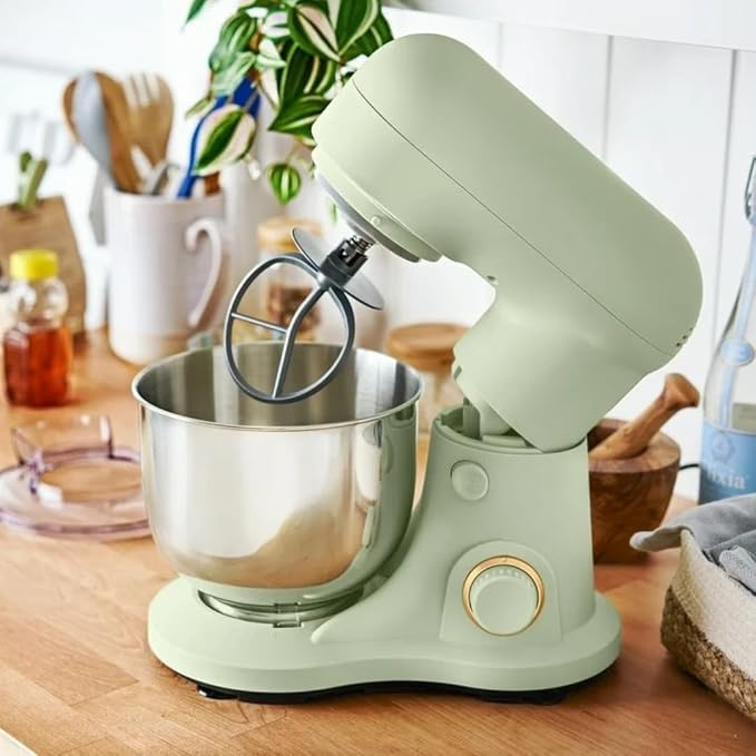 Wonderful Kitchen Stand Mixer 3.5 Qt Bowl, 12 Speeds Tilt-Head, Dough Hook Flat Beater Whisk for Baking Tasks Metal Build for Baking (Sage Green)