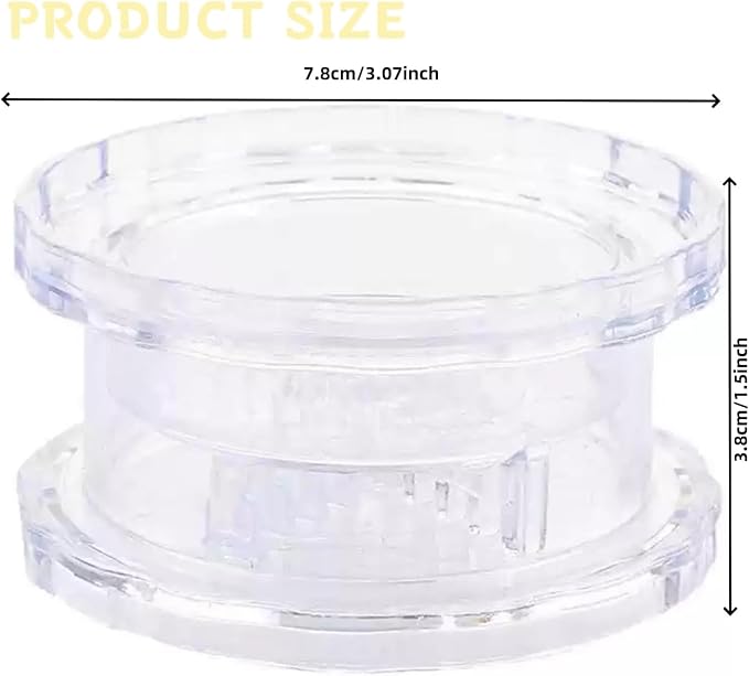 Transparent Manual Garlic Twist, Multi-Functional Mincer & Grinder for Garlic, Onion, Ginger, Herbs, Nuts, Impact Resistant Kitchen Gadget & Home Accessory (2PCS)